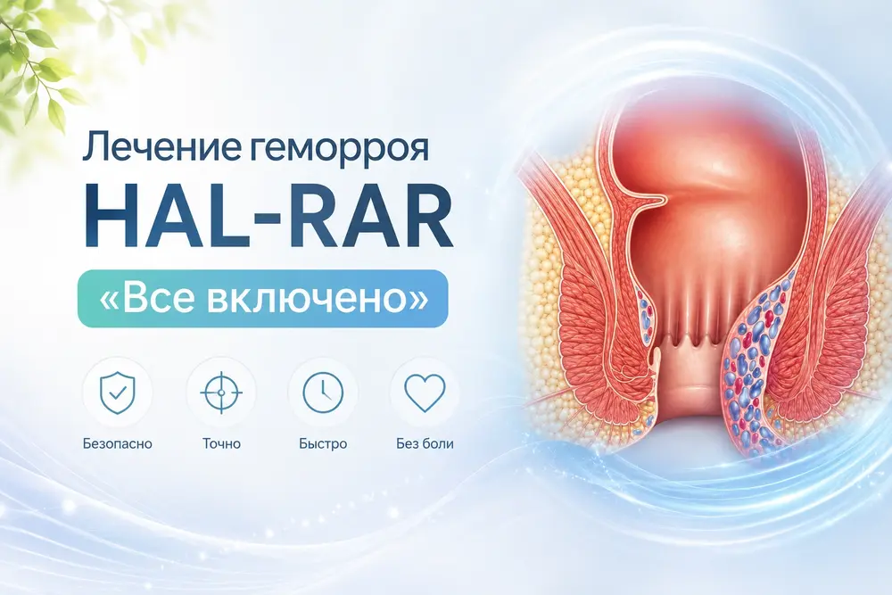 Лечение геморроя HAL-RAR «Все включено»