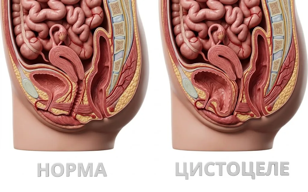 Осложнения при цистоцеле