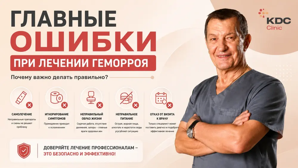 Главные ошибки при лечении геморроя